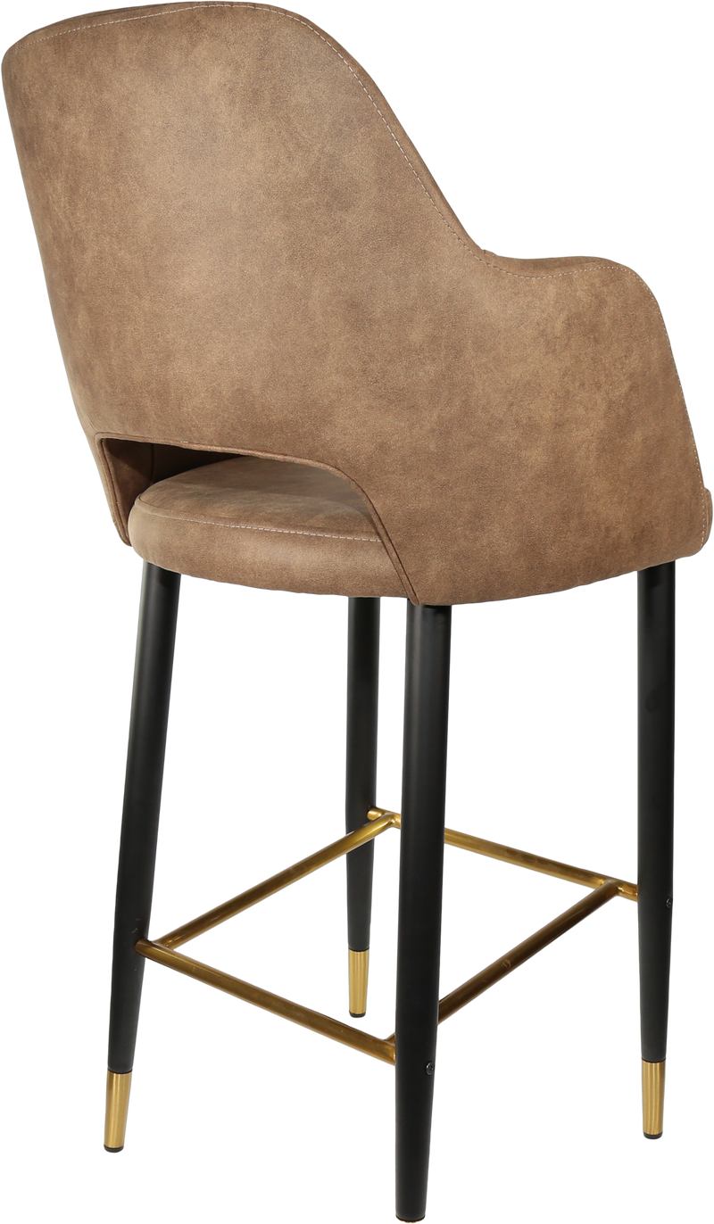 Durafurn Sorbet Stool with Black Metal 750h Legs