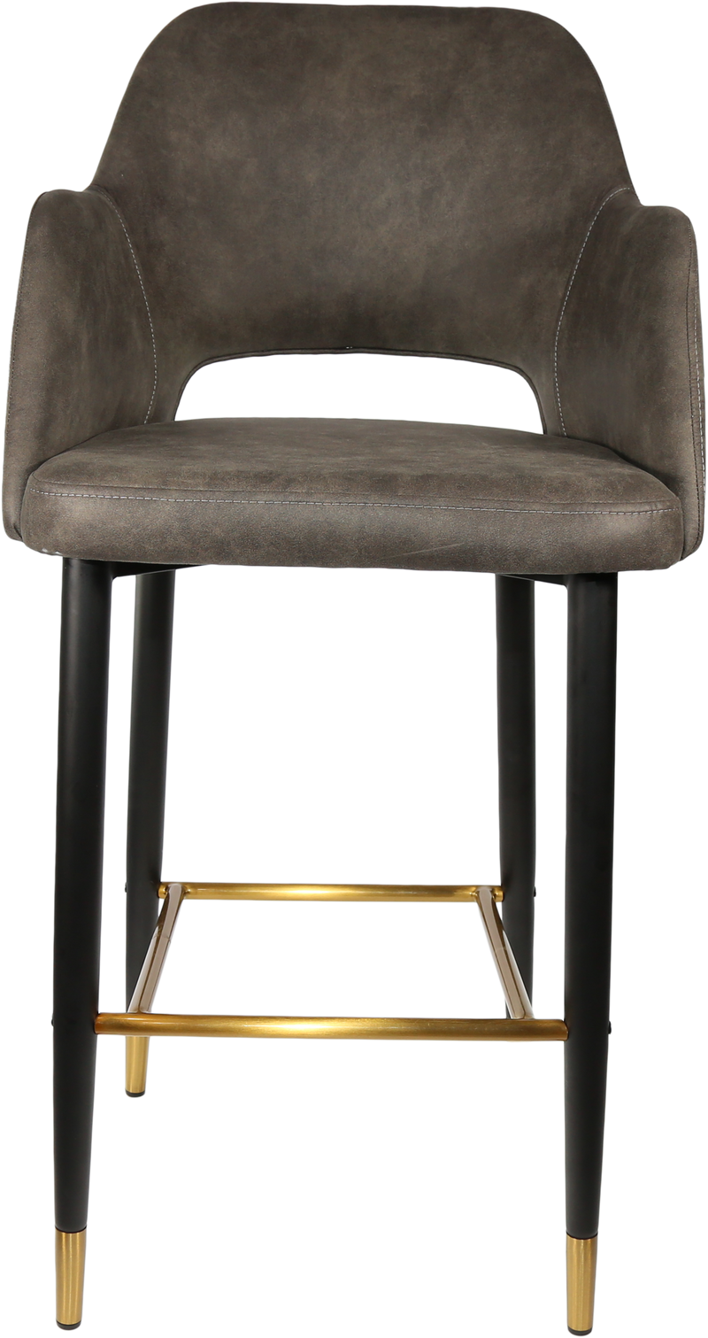 Durafurn Sorbet Stool with Black Metal 750h Legs
