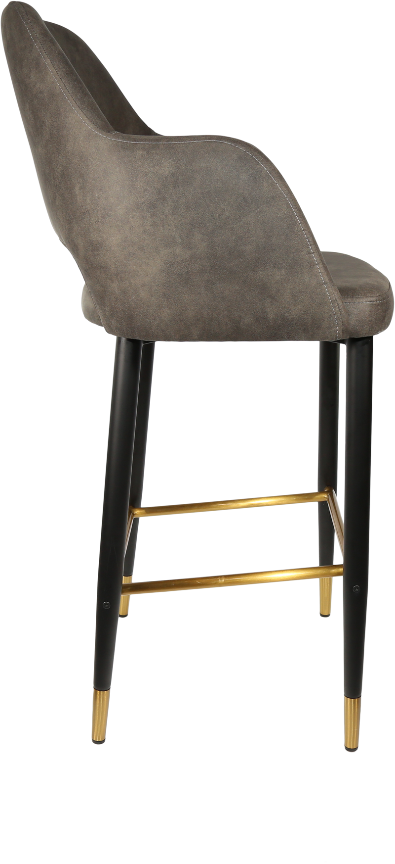 Durafurn Sorbet Stool with Black Metal 750h Legs