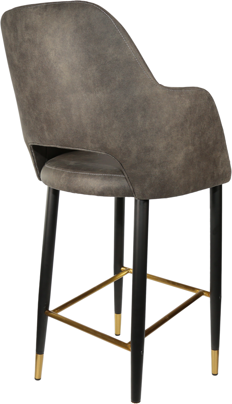 Durafurn Sorbet Stool with Black Metal 750h Legs