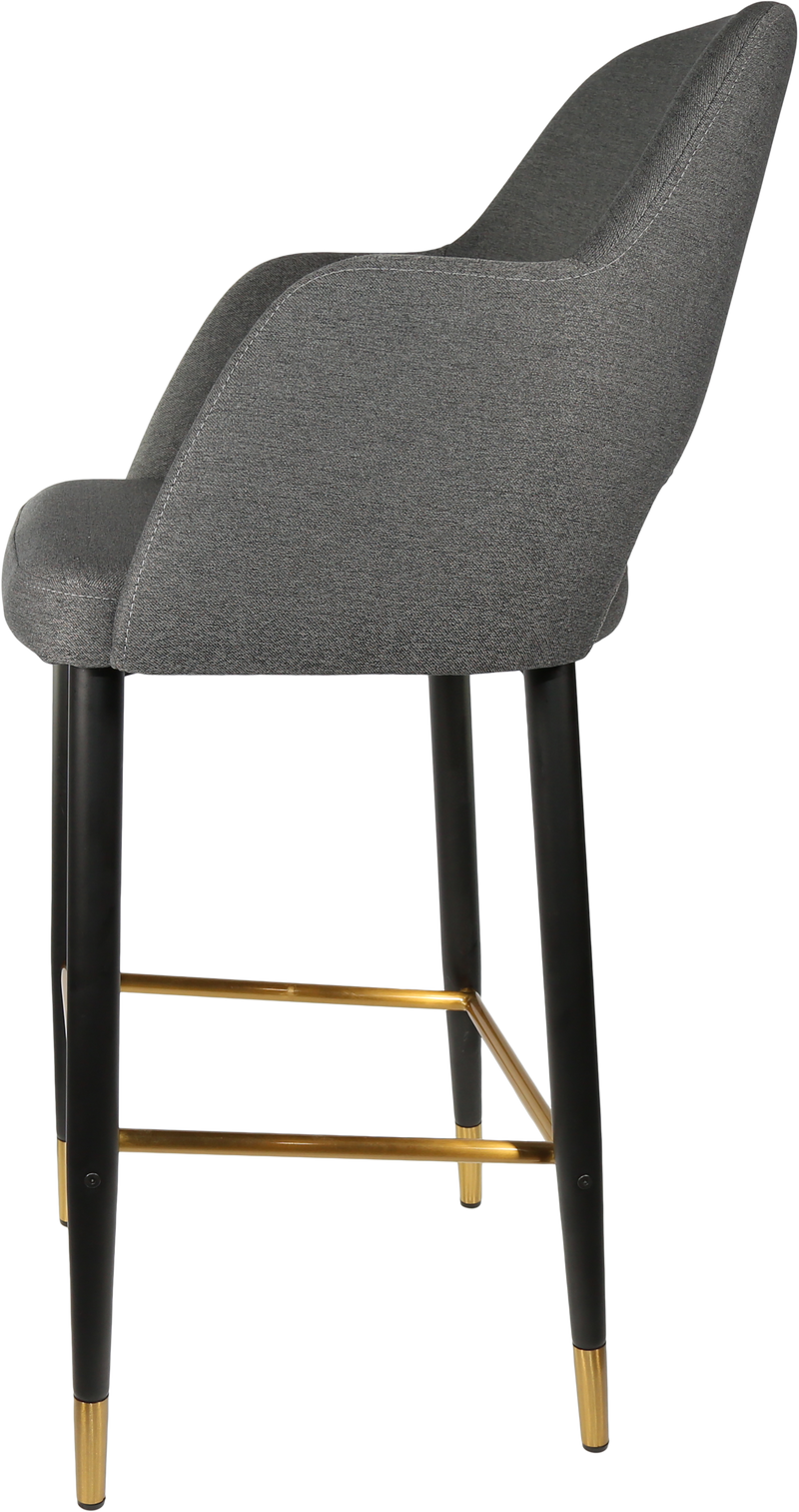 Durafurn Sorbet Stool with Black Metal 750h Legs