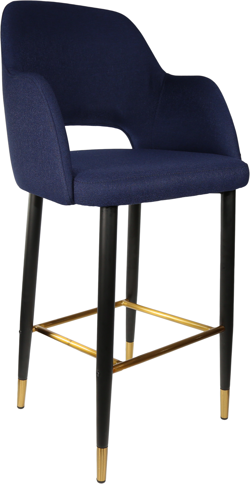 Durafurn Sorbet Stool with Black Metal 750h Legs