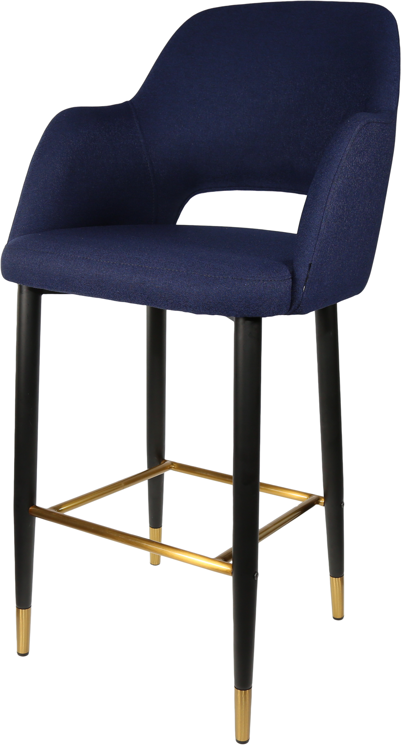Durafurn Sorbet Stool with Black Metal 750h Legs