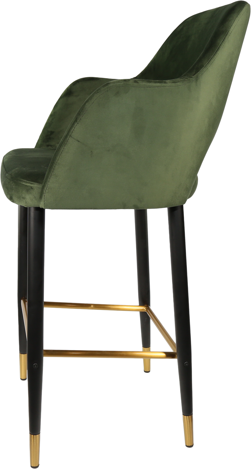 Durafurn Sorbet Stool with Black Metal 750h Legs