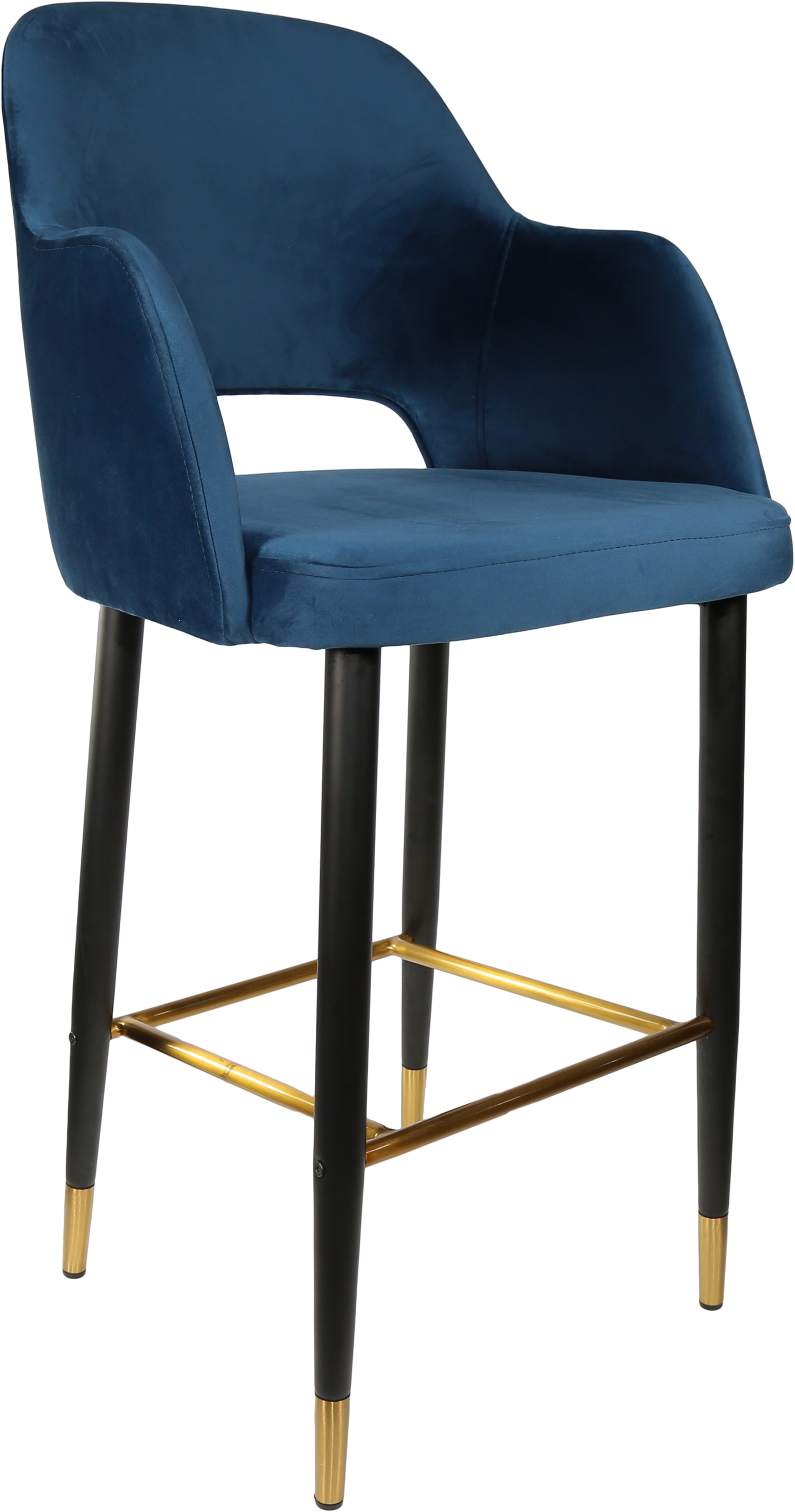 Durafurn Sorbet Stool with Black Metal 750h Legs