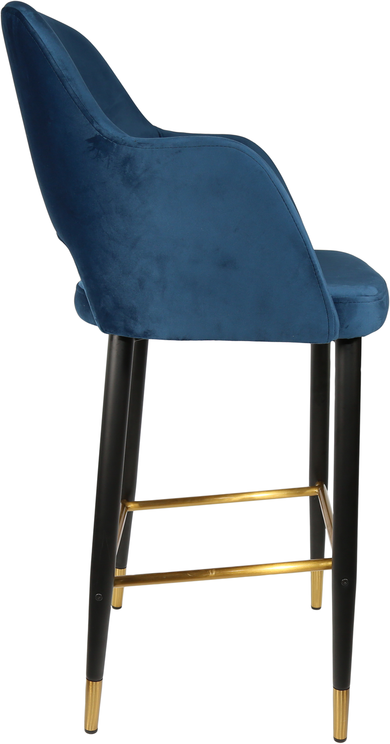 Durafurn Sorbet Stool with Black Metal 750h Legs