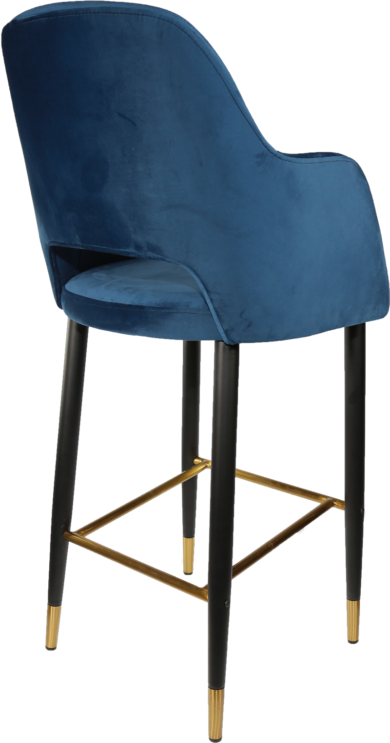 Durafurn Sorbet Stool with Black Metal 750h Legs