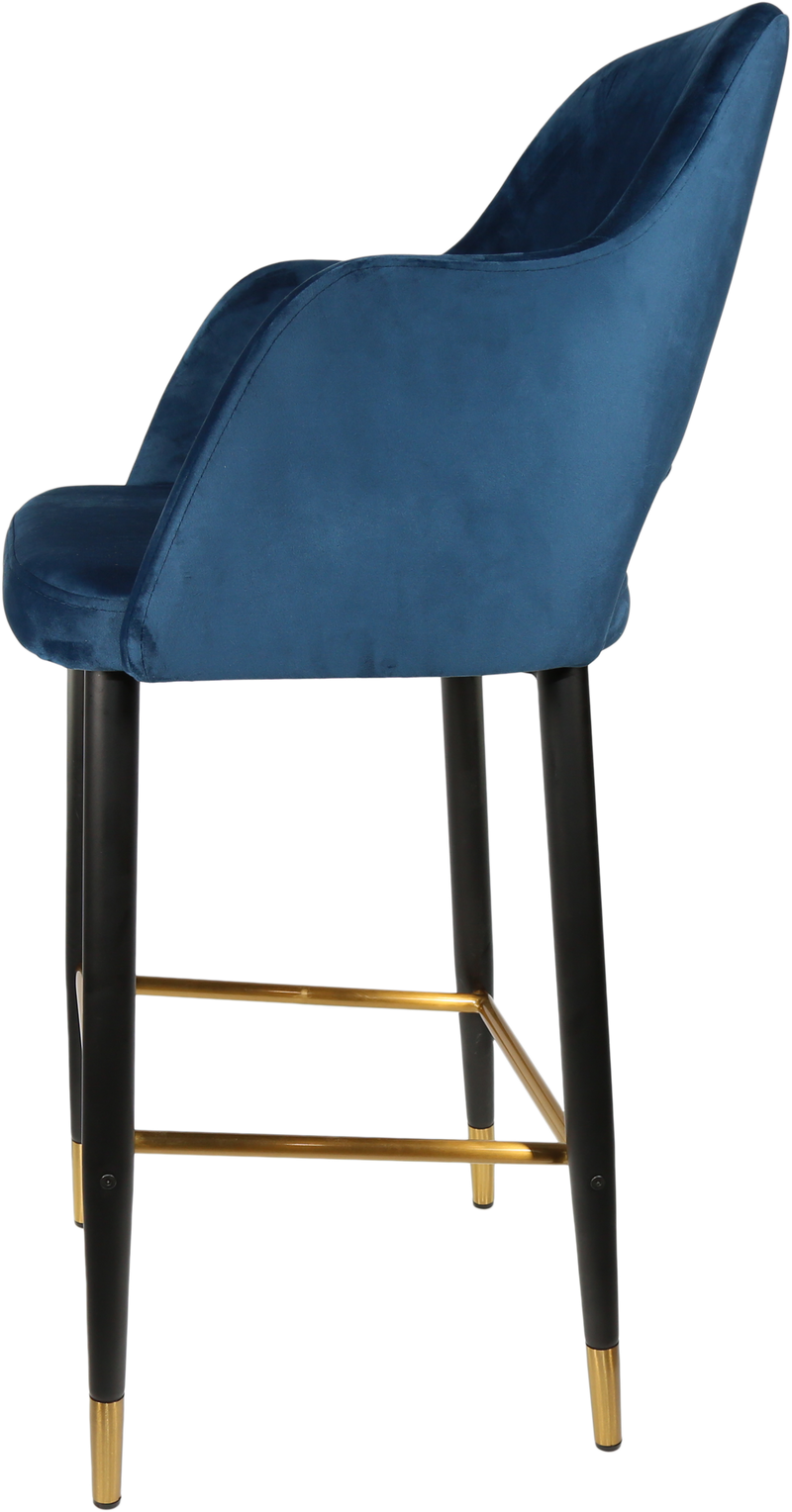 Durafurn Sorbet Stool with Black Metal 750h Legs