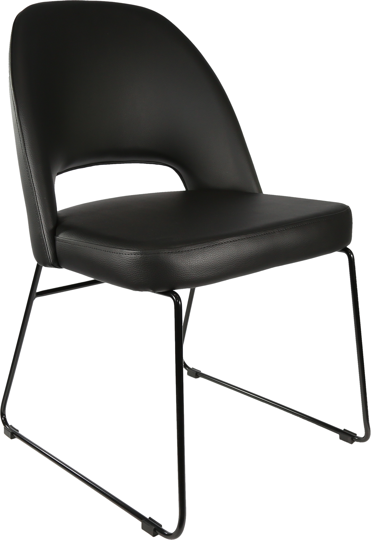 Durafurn Semifreddo Chair - Black Sled Base-Elite Office Furniture