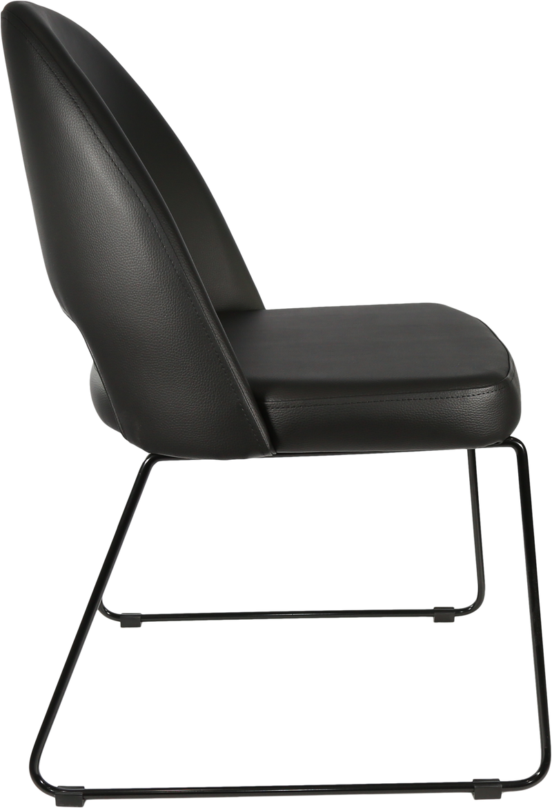 Durafurn Semifreddo Chair - Black Sled Base
