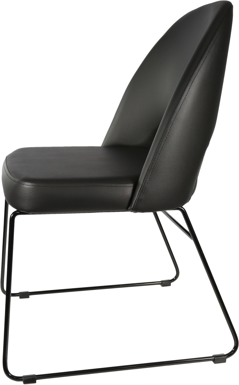 Durafurn Semifreddo Chair - Black Sled Base