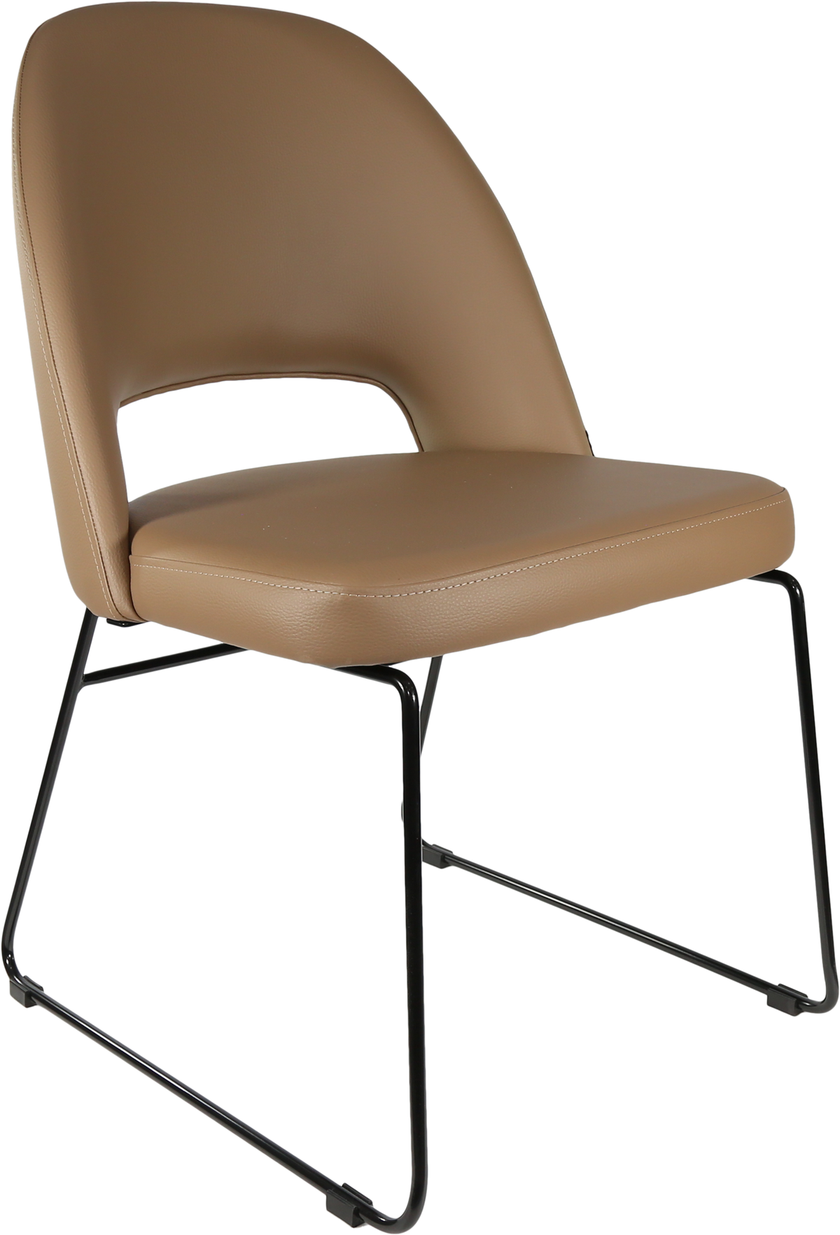 Durafurn Semifreddo Chair - Black Sled Base-Elite Office Furniture