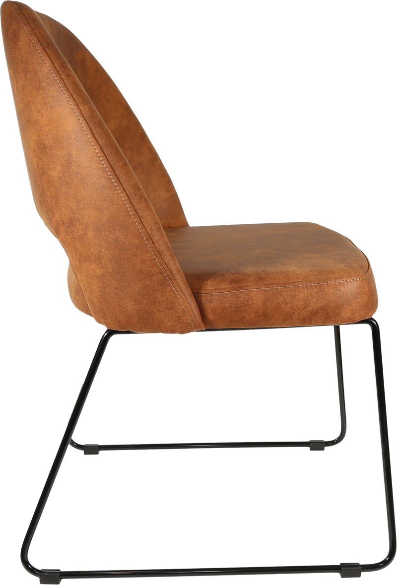 Durafurn Semifreddo Chair - Black Sled Base