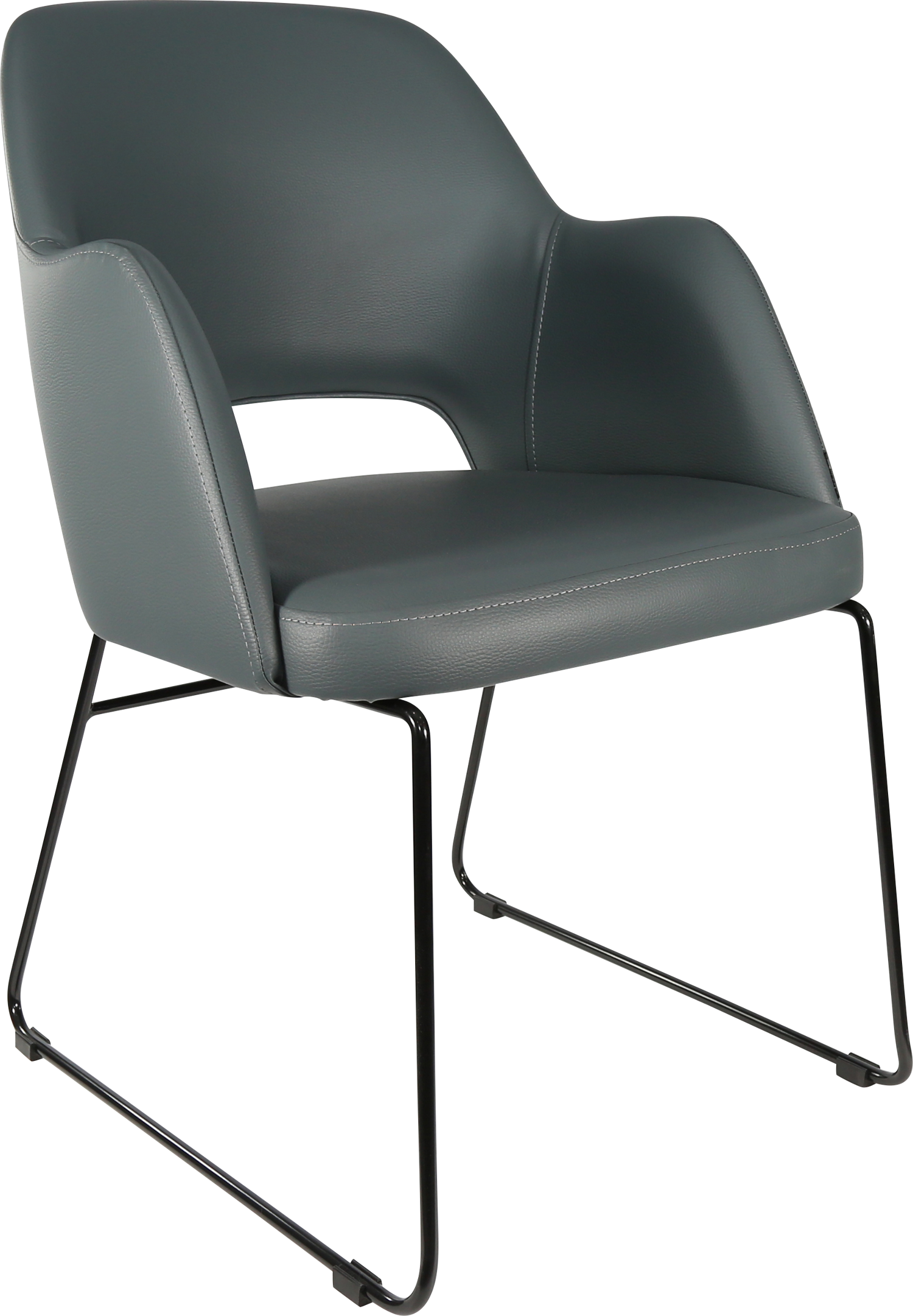 Durafurn Sorbet Chair with Black Sled Base