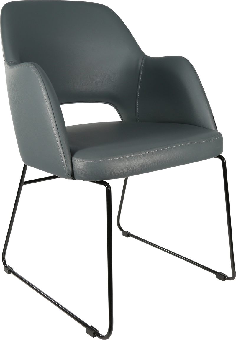Durafurn Sorbet Chair with Black Sled Base