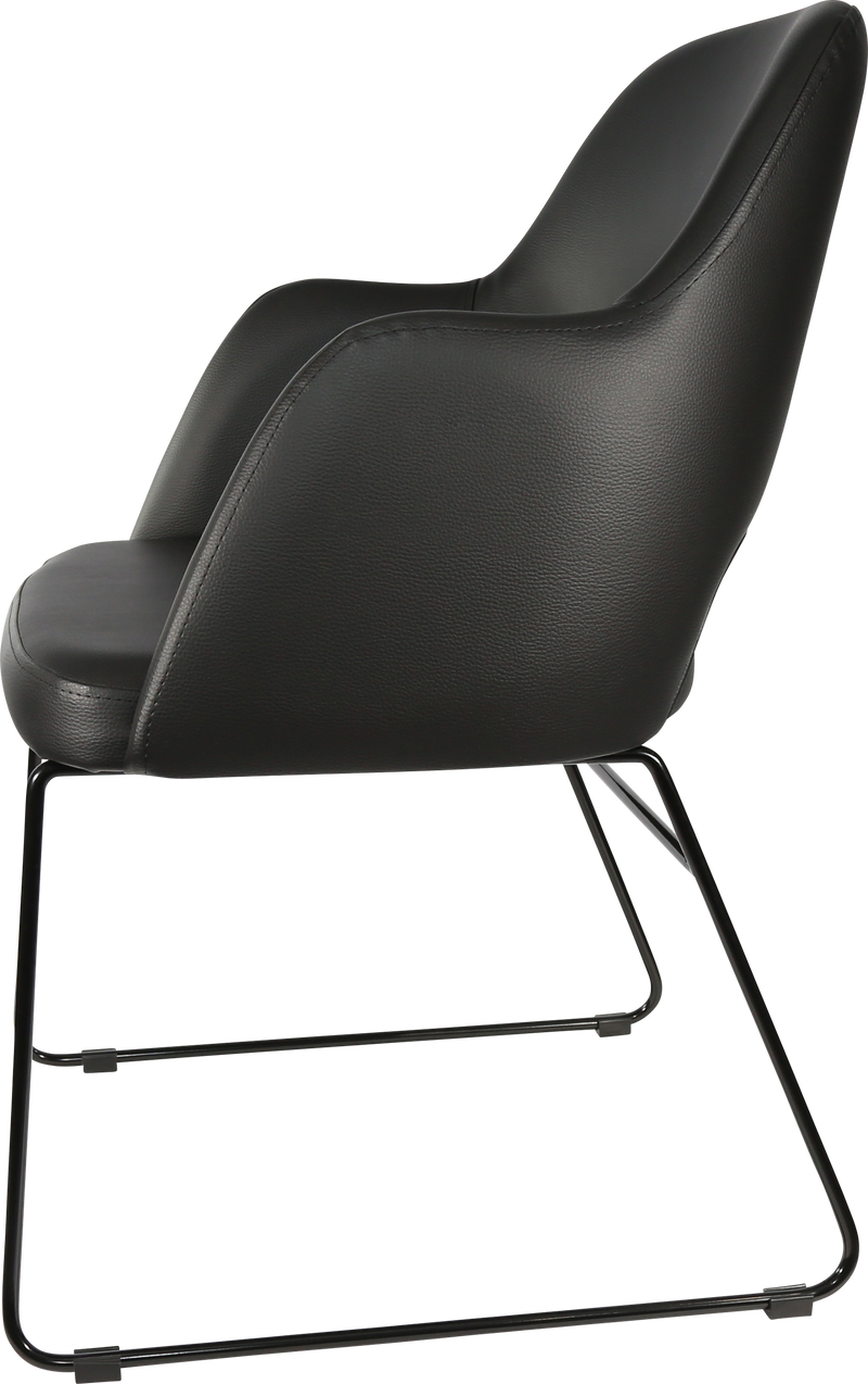 Durafurn Sorbet Chair with Black Sled Base