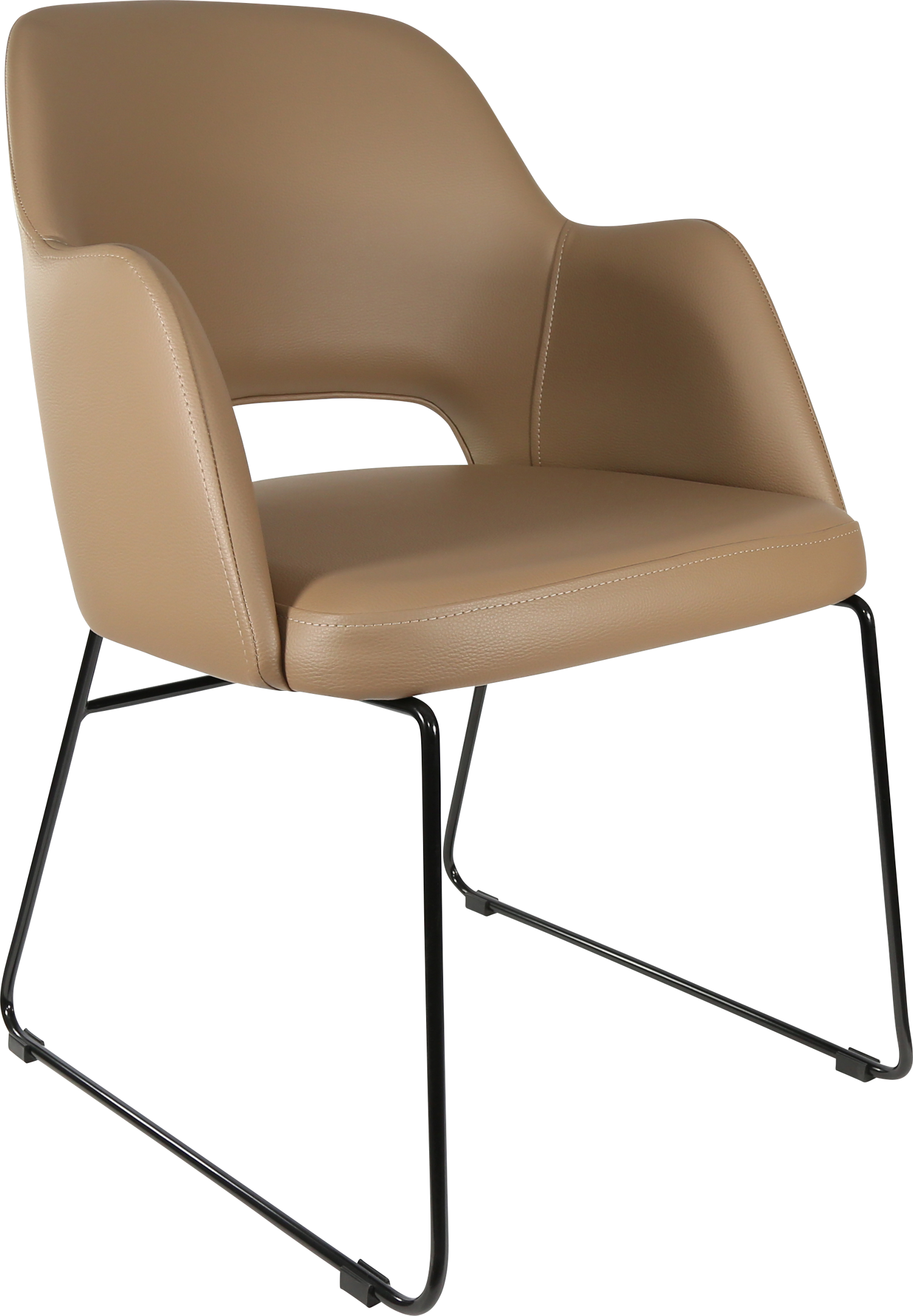 Durafurn Sorbet Chair with Black Sled Base
