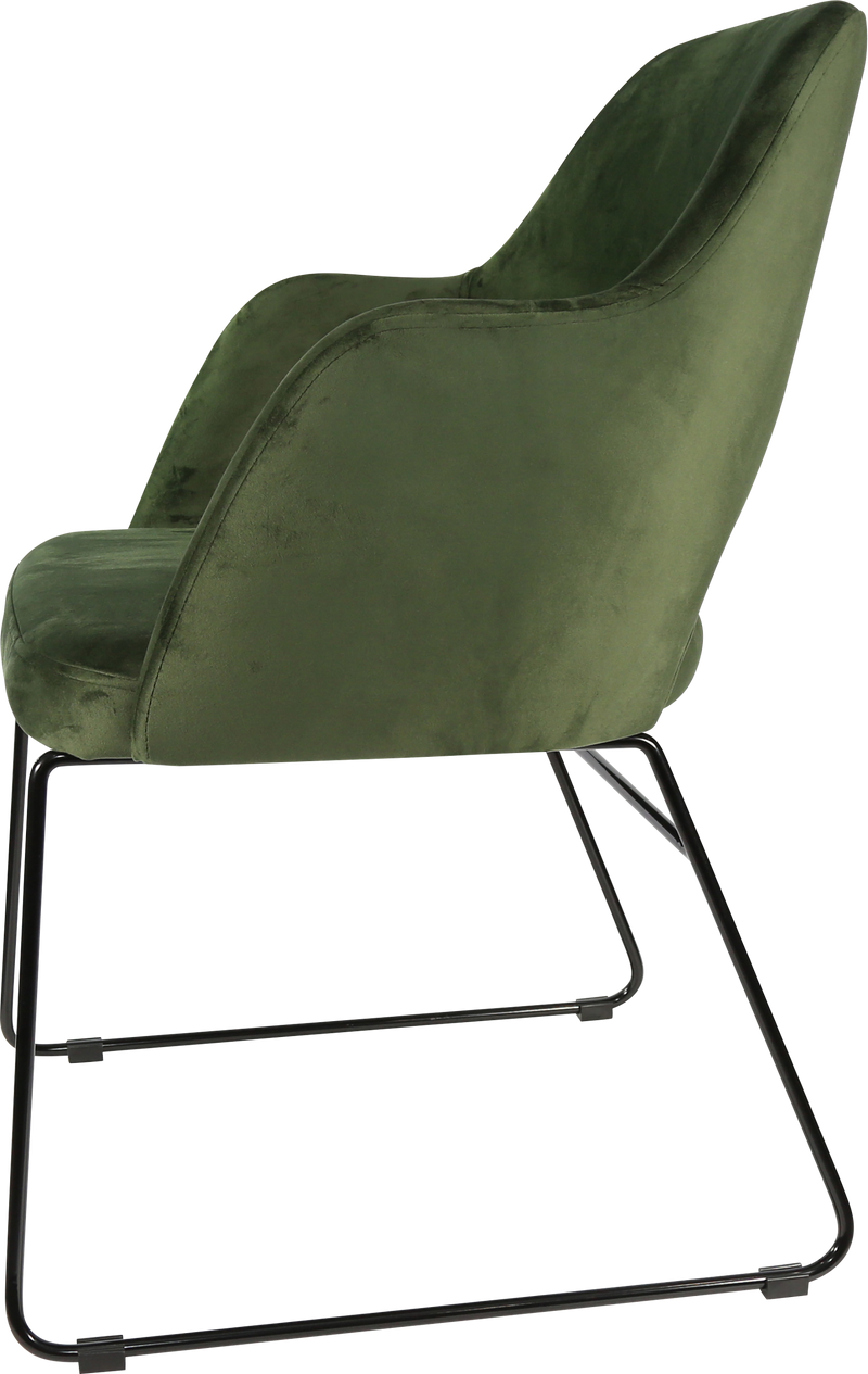 Durafurn Sorbet Chair with Black Sled Base