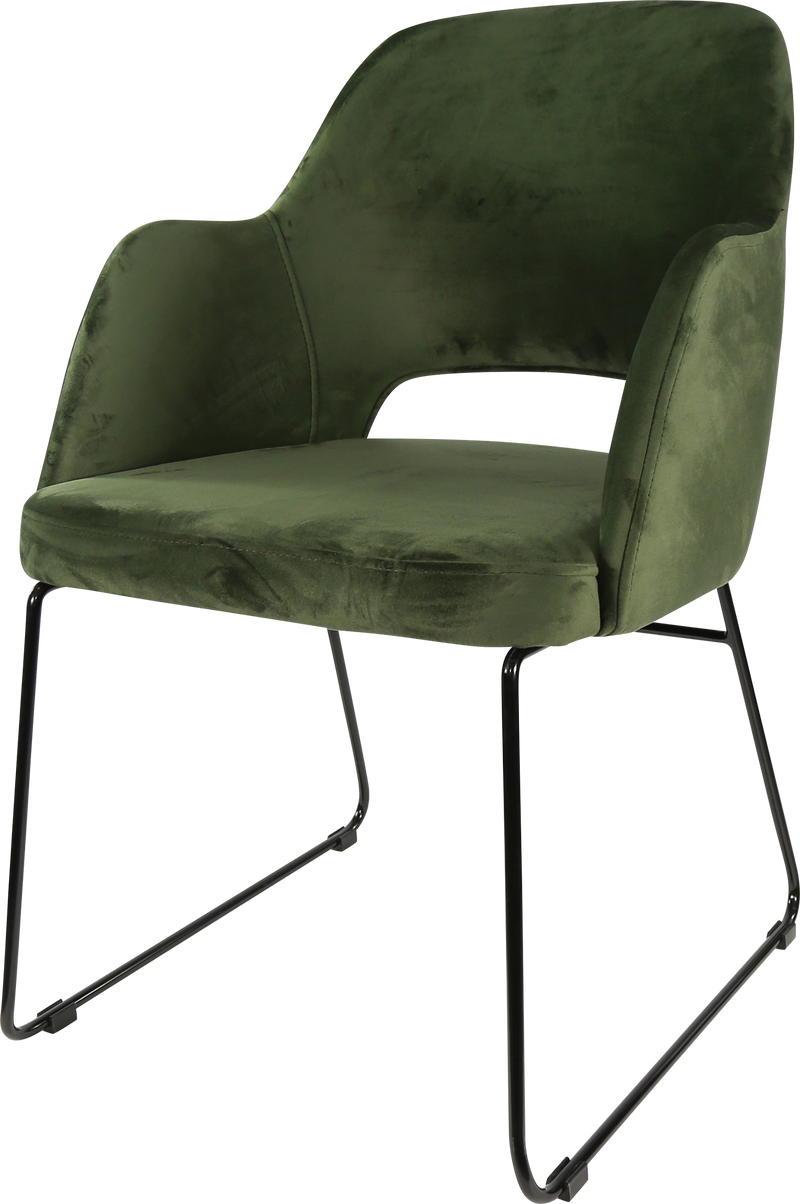 Durafurn Sorbet Chair with Black Sled Base