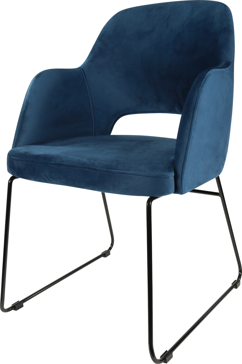 Durafurn Sorbet Chair with Black Sled Base