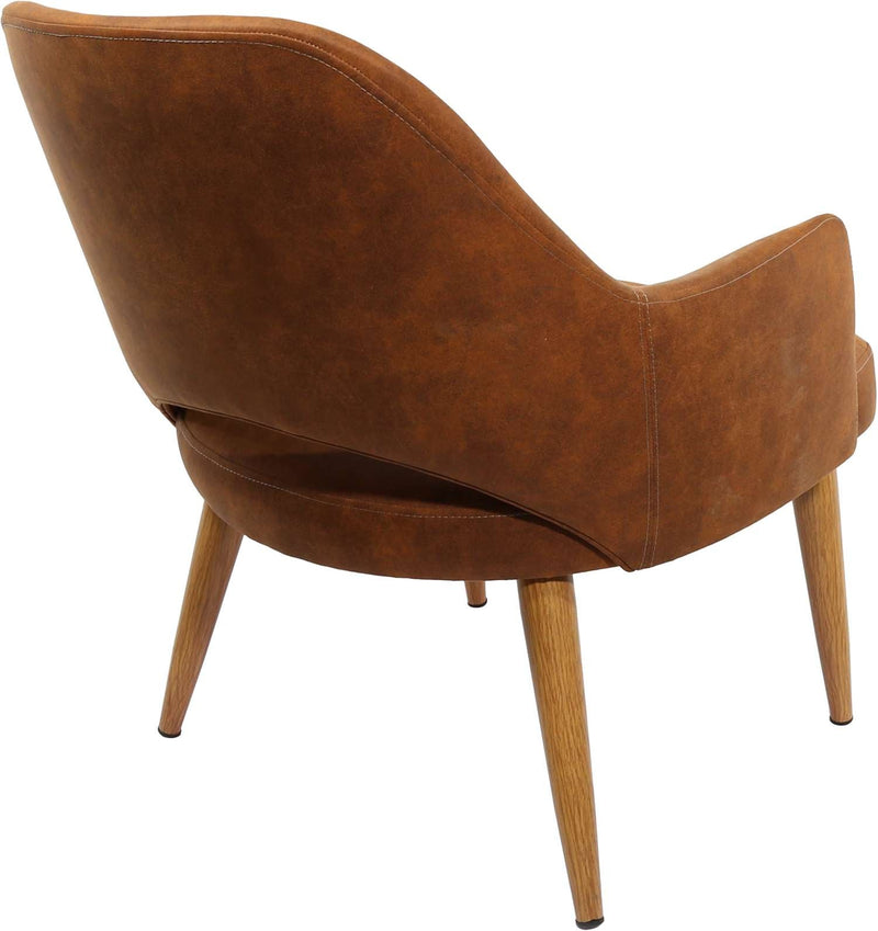 BonBon Armchair - Metal Timber Image Base - Natural Oak