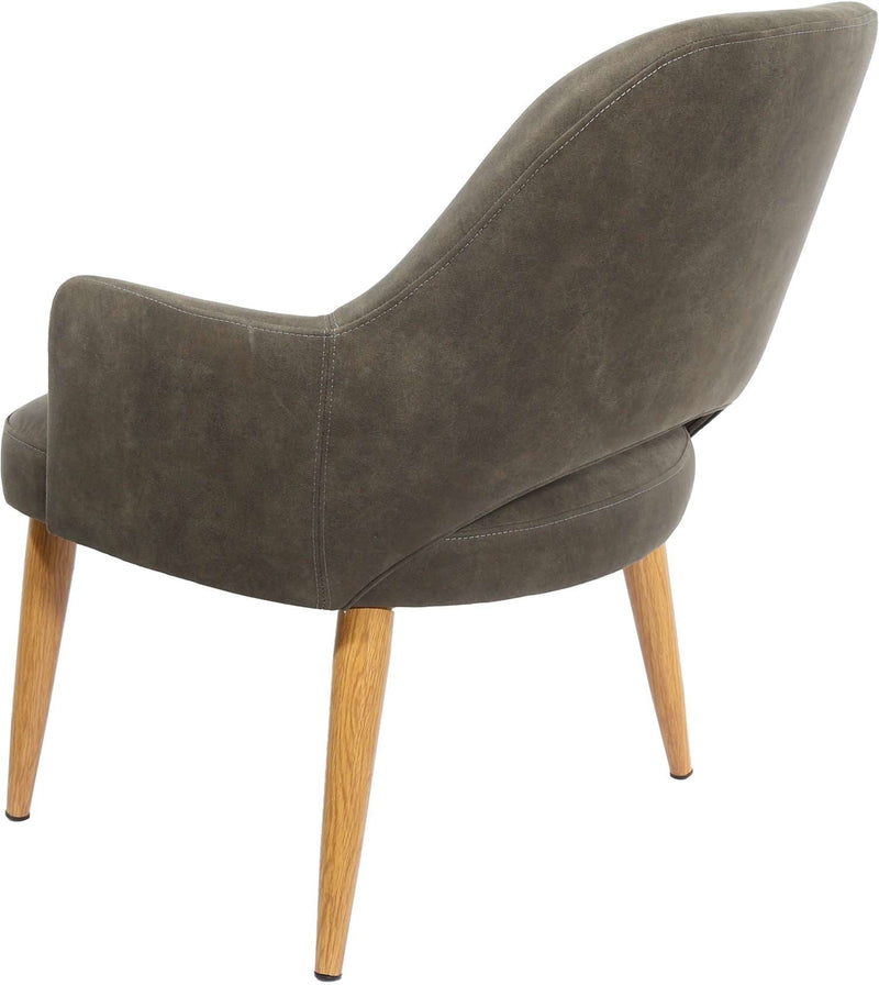 BonBon Armchair - Metal Timber Image Base - Natural Oak