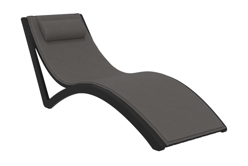 Slim Sunlounger with Cushion