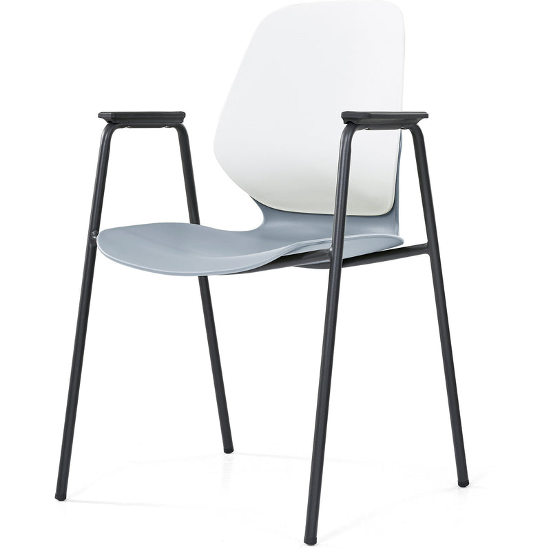 Kaleido Chair With Black 4-Leg Frame With Arms