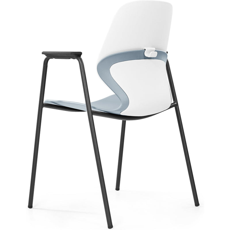 Kaleido Chair With Black 4-Leg Frame With Arms