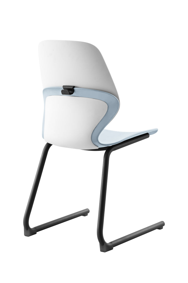 Kaleido Chair With Black Reverse Cantilever Legs