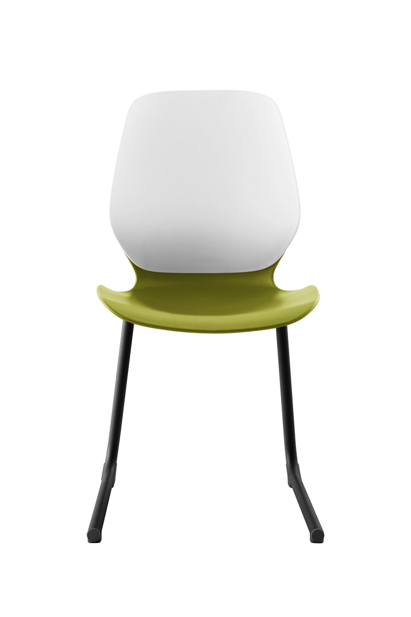 Kaleido Chair With Black Reverse Cantilever Legs