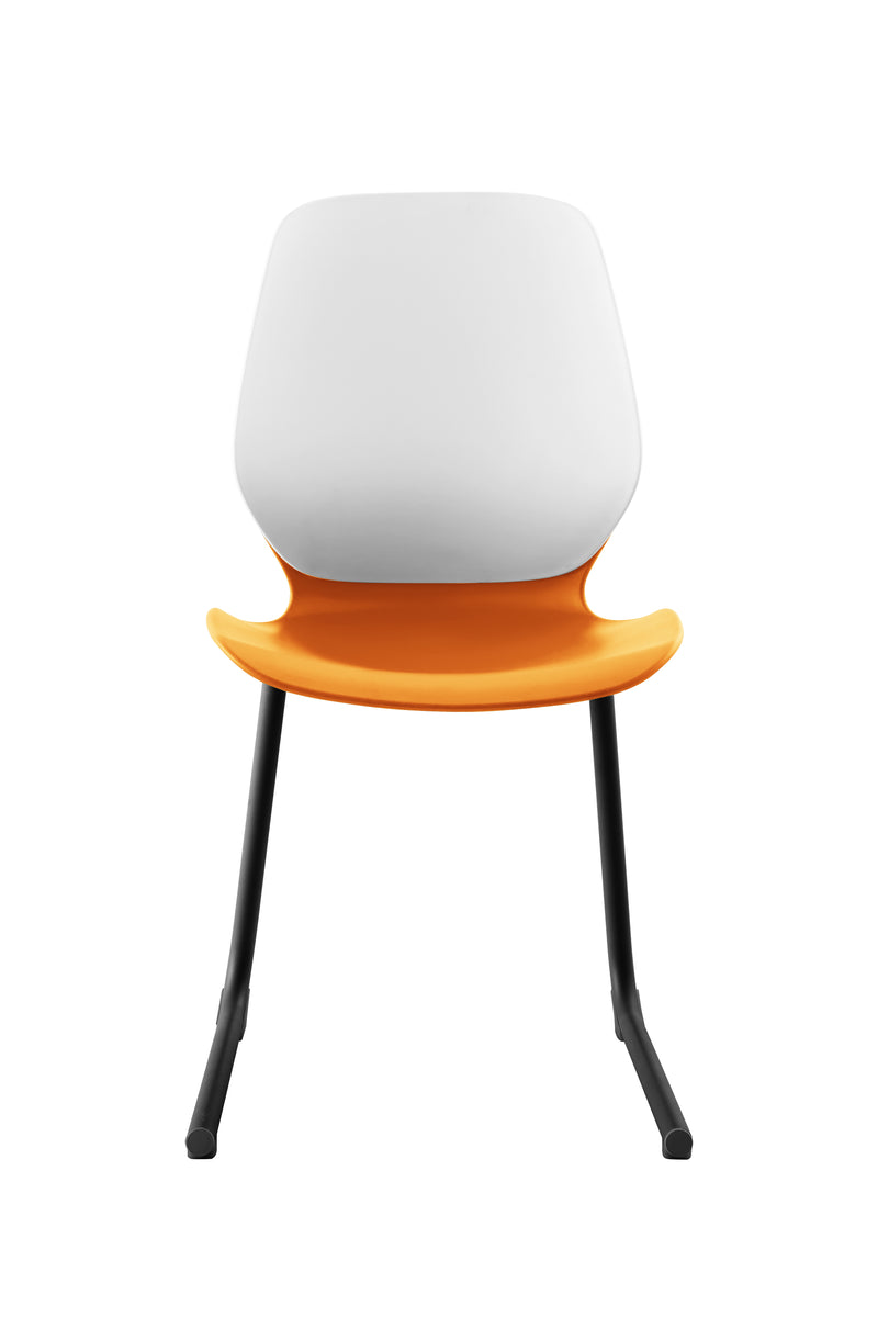 Kaleido Chair With Black Reverse Cantilever Legs