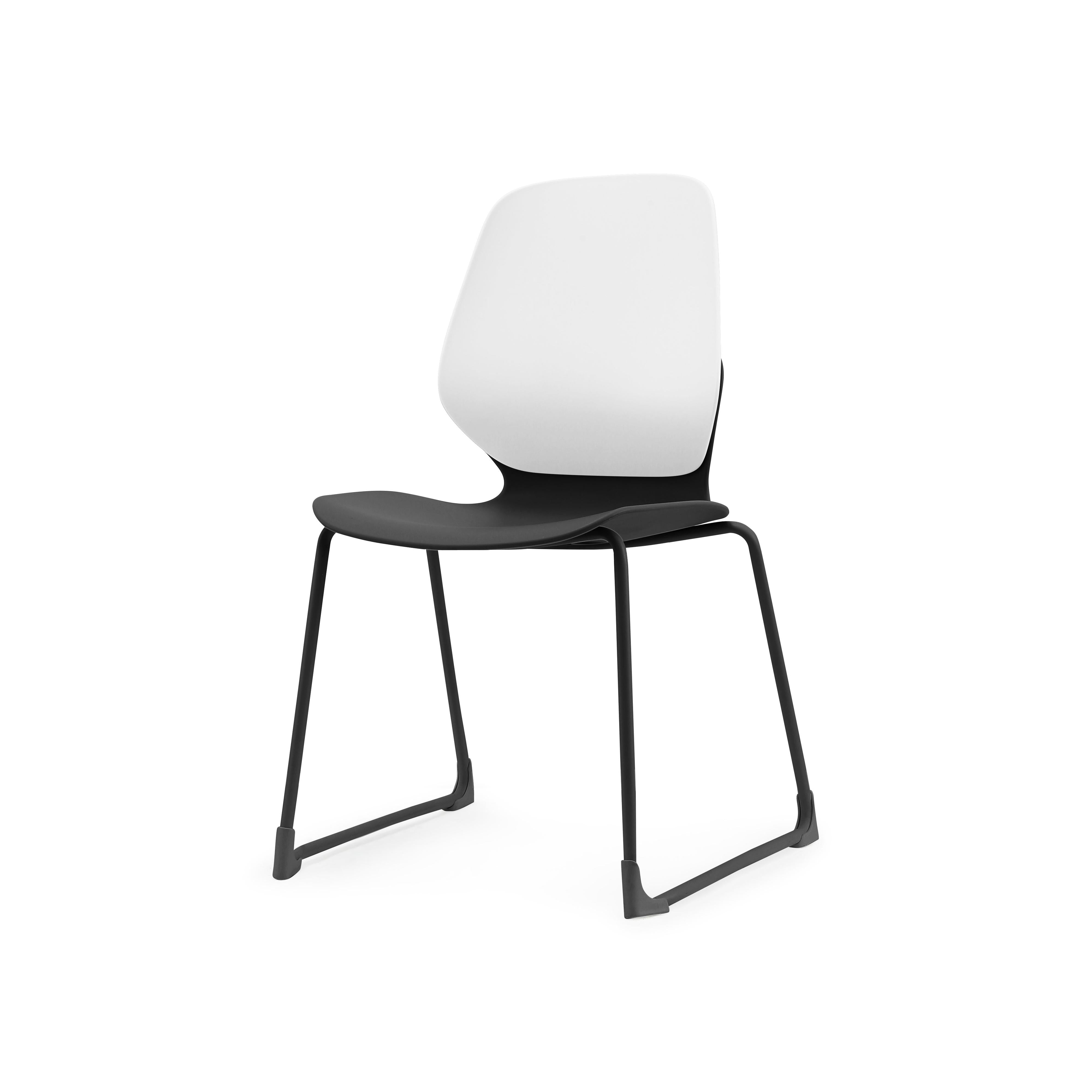 Kaleido Chair Black Sled Frame-Elite Office Furniture