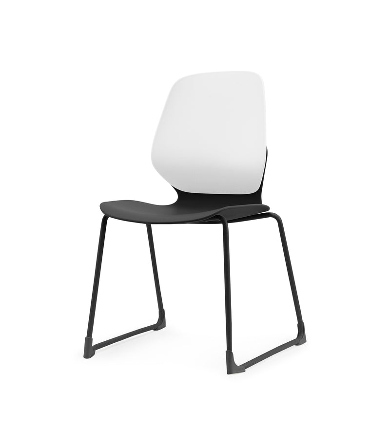 Kaleido Chair Black Sled Frame