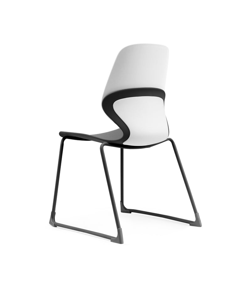 Kaleido Chair Black Sled Frame