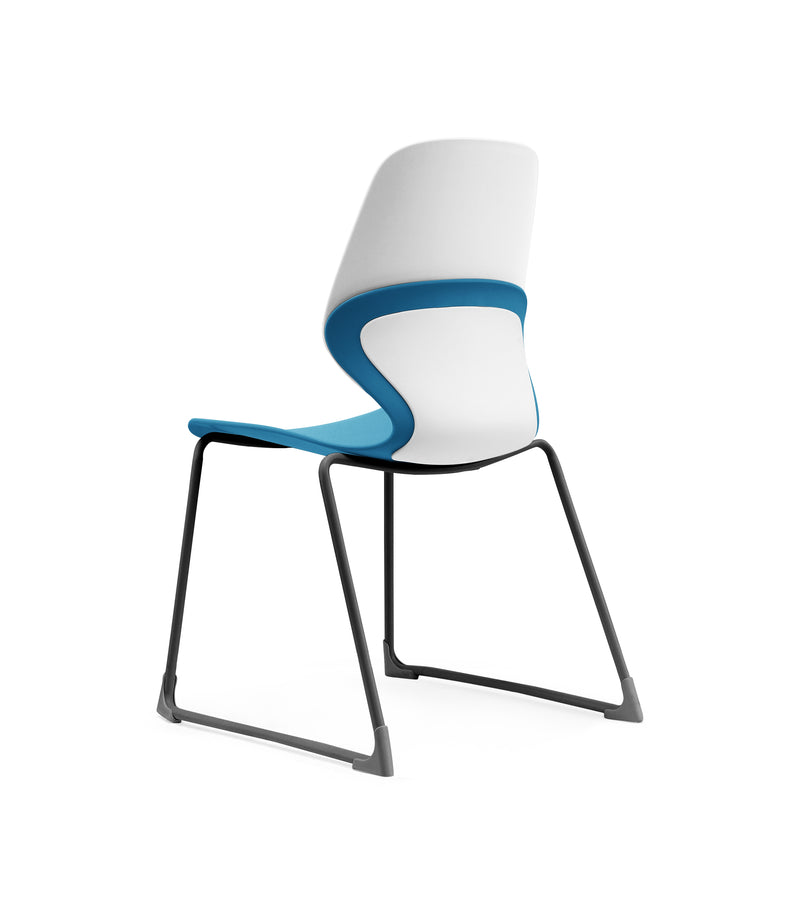 Kaleido Chair Black Sled Frame