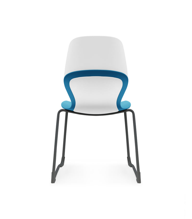 Kaleido Chair Black Sled Frame