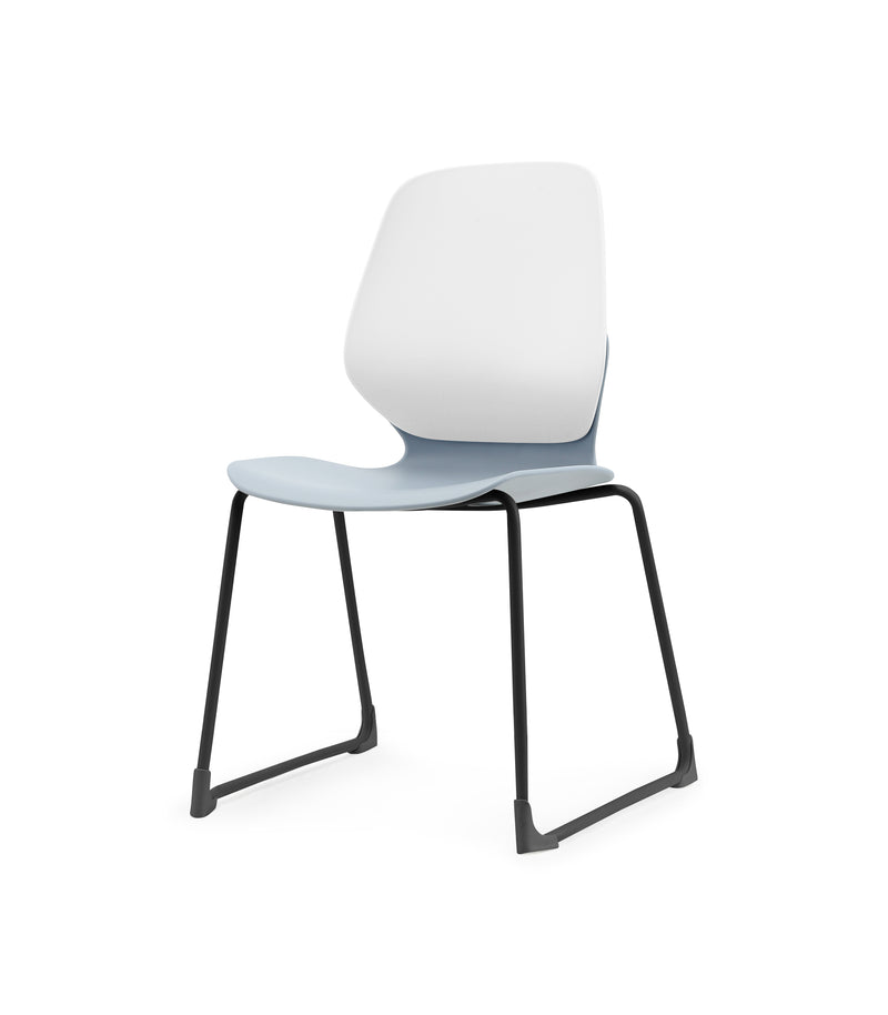 Kaleido Chair Black Sled Frame