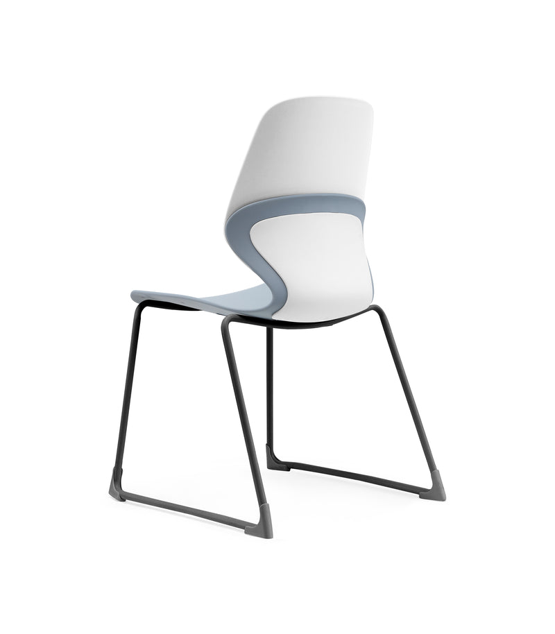 Kaleido Chair Black Sled Frame