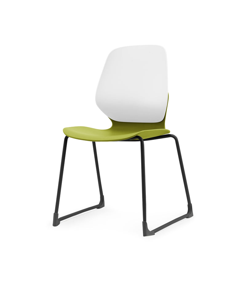 Kaleido Chair Black Sled Frame