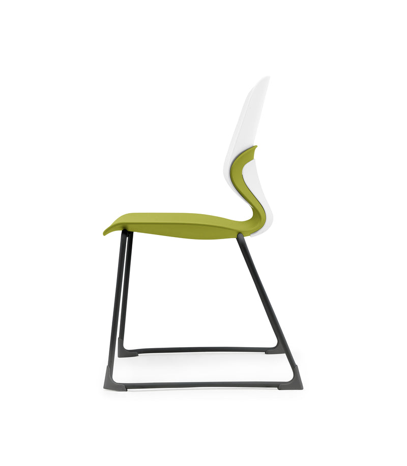 Kaleido Chair Black Sled Frame