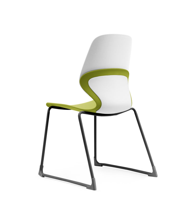 Kaleido Chair Black Sled Frame