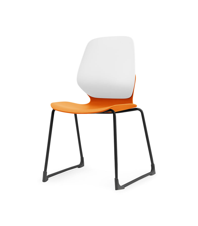 Kaleido Chair Black Sled Frame