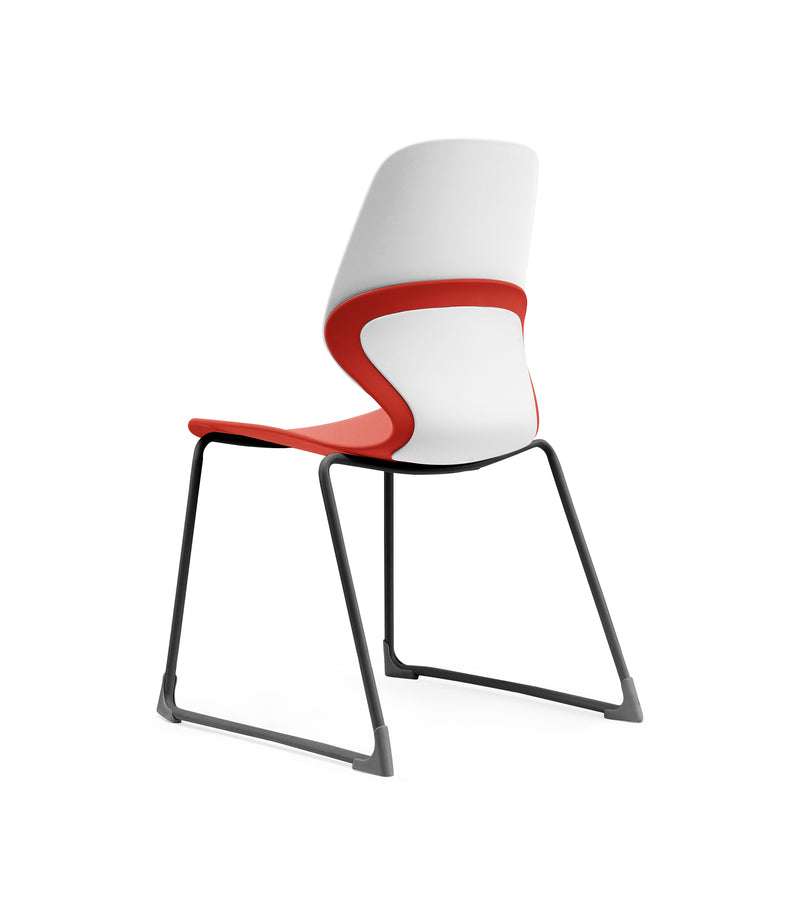 Kaleido Chair Black Sled Frame