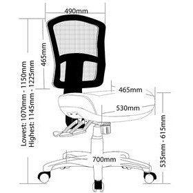 Fuse Heavy Duty Task Mesh Chair