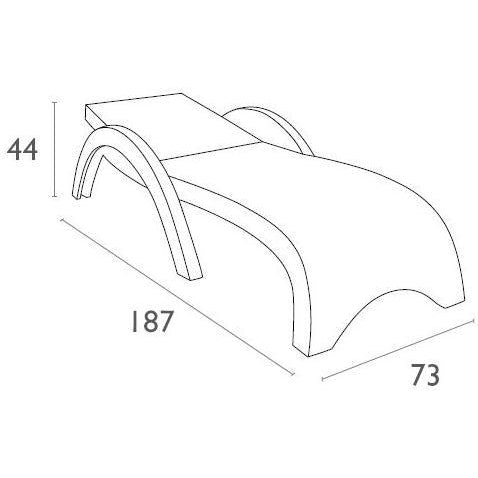 Fiji Sunlounger - No Cushion ( Pack of 2 chairs )