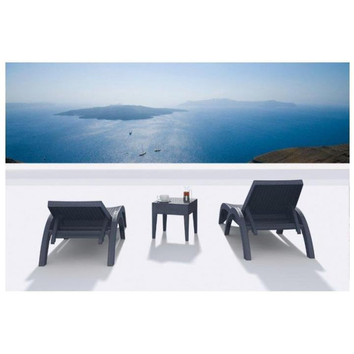 Fiji Sunlounger - No Cushion ( Pack of 2 chairs )