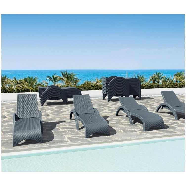 Fiji Sunlounger - No Cushion ( Pack of 2 chairs )
