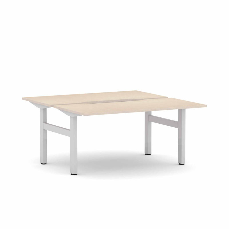 Klass Fixed 2-Person Double-sided Desk Workstation