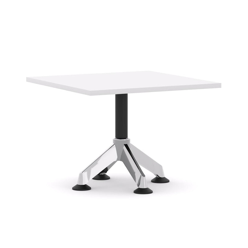 Modulus Coffee Table Single Post 4-Star PedestalPoles with Polished Alloy Feet